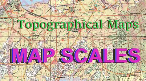 The Scale of Topographical and Orthophoto Maps