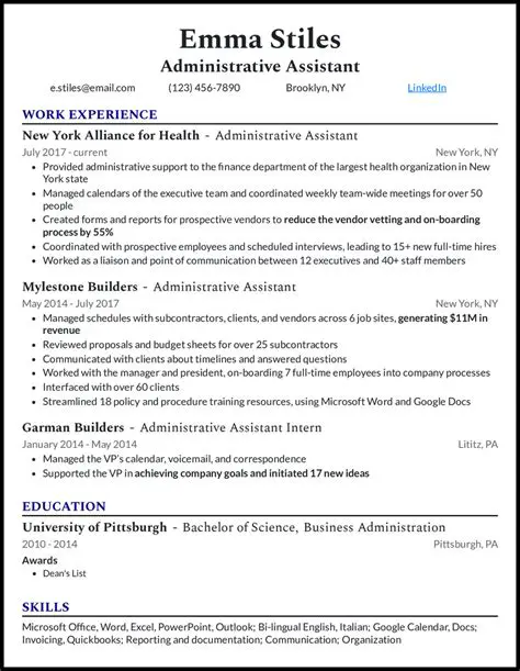 The Ultimate Guide to Crafting an Administrative Assistant Secretary Resume that Stands Out