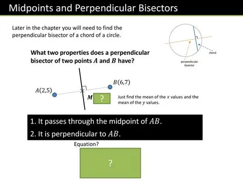Understanding Midpoints and Perpendicular Bisectors