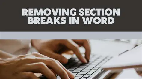 Understanding Section Breaks