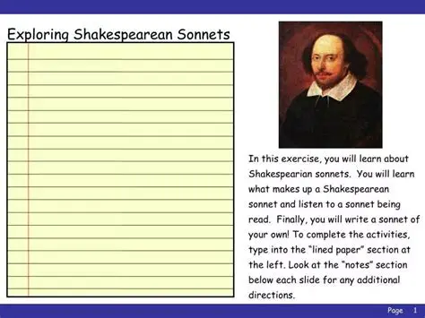 Understanding Shakespearean Sonnets