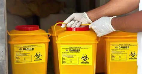 Use designated storage containers